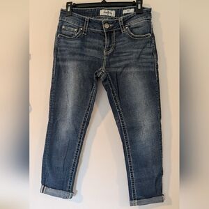 Virgo Dark Blue Women's Skinny Capris